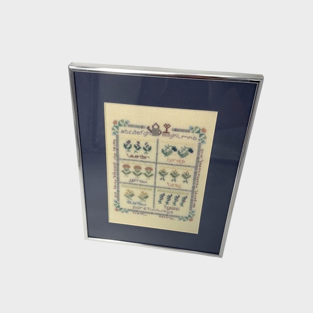 Vintage Shepherd’s Bush Herb Garden Cross Stitch – Framed Sampler 10x8.25 - Picture 5 of 12
